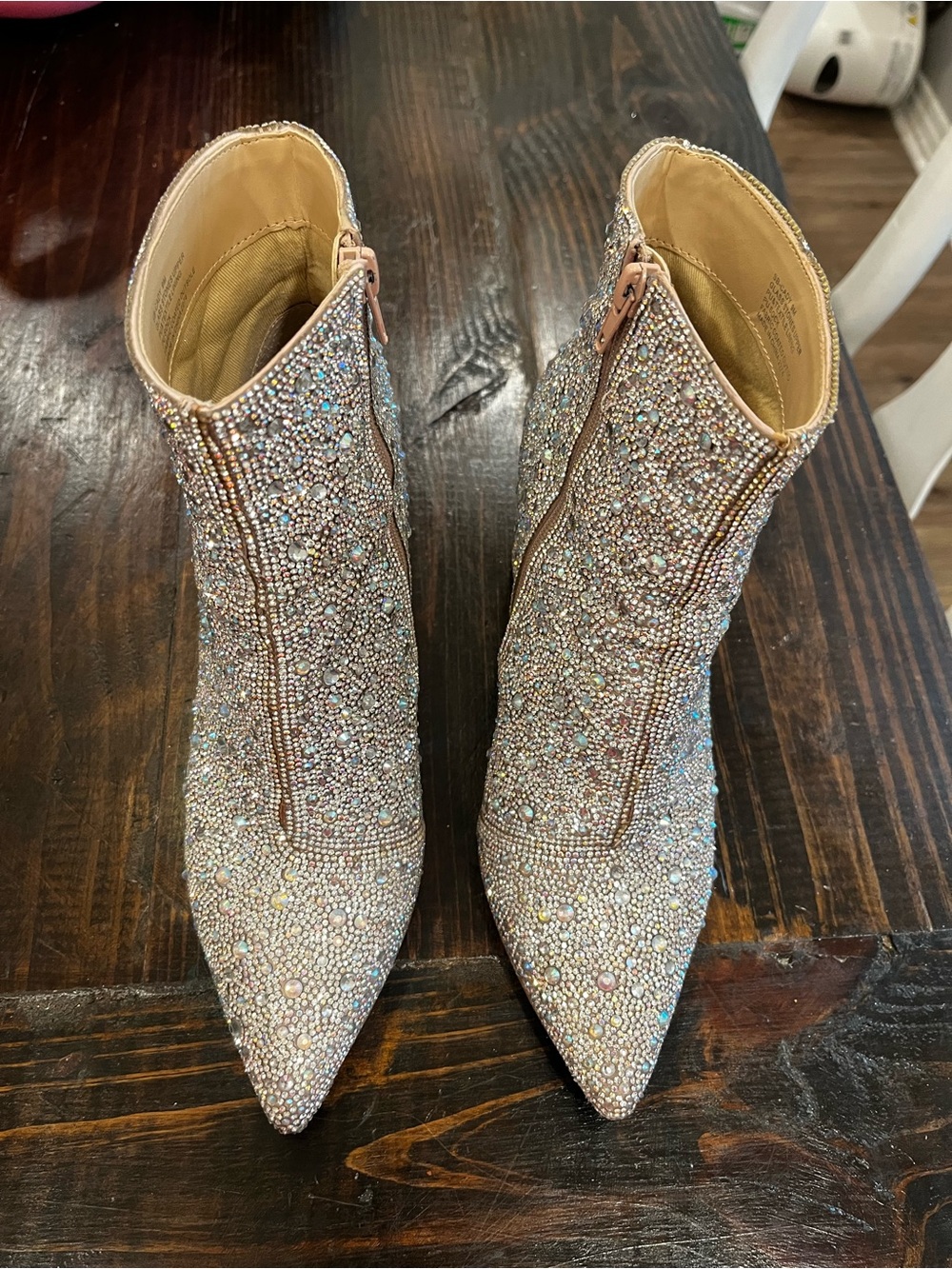 Betsey Johnson Cady Rhinestone Boots size 9